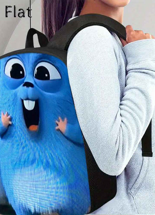 3pcs Zaino Grizzly & The Lemmings in Nylon Leggero e Capiente con Borsa Pranzo e Astuccio, Ideale per Scuola, Viaggi o Pendolarismo, Regalo Perfetto per Compleanno o Feste, Zaino da Viaggio