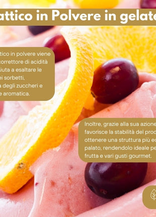 Acido Lattico in Polvere