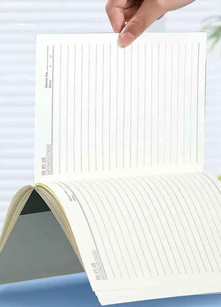 12 quaderni A5, 30 pagine ciascuno, Colori assortiti (Blu, Verde, Arancione, Rosso, Grigio, Viola), Design semplice con pagine rigate per studenti, scuola e ufficio, Quaderni carini per la scuola