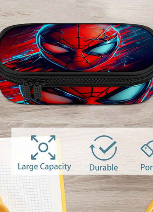 Portapenne Marvel Spider-Man, Astuccio Multistrato Capiente e Leggero con Cerniera, Organizzatore per Materiale Scolastico Resistente, Idea Regalo Compleanno