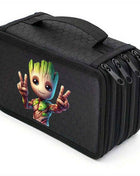 1pz Astuccio Portapenne Groot a 4 Strati in Tela - Custodia Portatile per Pittura, Disegno e Matite Colorate, Il Regalo Perfetto per Amici e Famiglia 011MGQBDA053