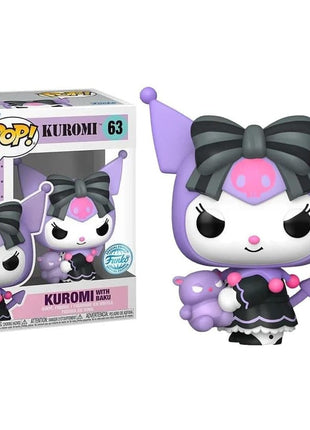 Funko Pop ! Animation Sanrio - (63) Kuromi With Baku Special Edition 9cm
