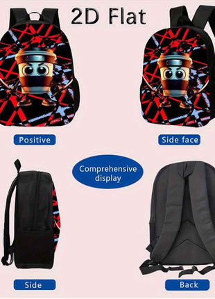 3 Pezzi Set Zaino Brr brr Patapim: Include uno Zaino Capiente, una Penne e un Borsa Pranzo con Cerniera e Spalline Regolabili, Ideale per Viaggi e Pendolarismo