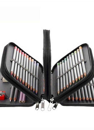 1pezzo 4-Layer Canvas Pen Bag Tom and Jerry - Portatile Art Storage per pittura, schizzi e color lead, il regalo perfetto per amici e familiari 011MGQBD0519