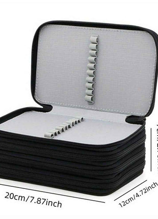1pz Astuccio Portapenne Groot a 4 Strati in Tela - Custodia Portatile per Pittura, Disegno e Matite Colorate, Il Regalo Perfetto per Amici e Famiglia 011MGQBDA053