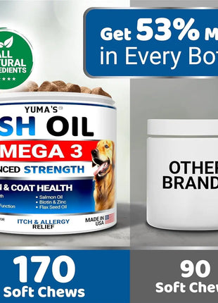 Omega 3 Olio di Pesce per Cani 2 Pack - Pelle Sana Pelo Lucido Anti Prurito - riparo82