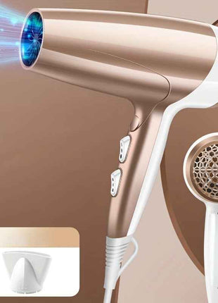 Professional 2000W High-Power Ionic Hair Dryer - Fast Drying, Low-Noise, Constant Temperature Control, Healthy Hair Care, Anti-Frizz, and Shine Enhancing for Salon-Quality Results at Home - Safe, Easy to Use, and Compact Desi