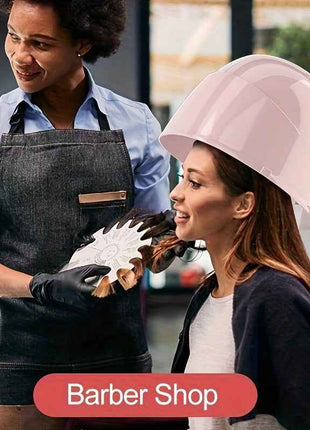 1875W Ionic Hooded Hair Dryer with 3 Heating Settings, Professional Ceramic Technology, Portable Sit-Under Dryer for Women, Black Dome Design for Home & Salon Use, Personal Grooming Accessory | Stylish Hooded Dryer | Adjustab