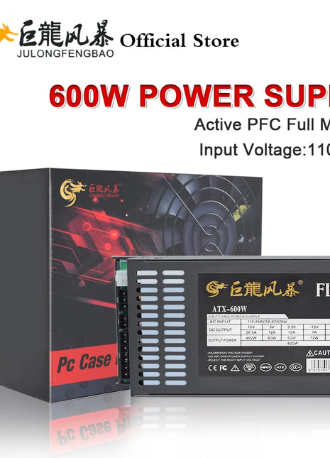 600W Full Modular 1U Flex ATX PSU PC Power Supply 110-264V ENP-7660B For K39 A4 S3 G5 ITX Mini Case Game Desktop - Riparo82