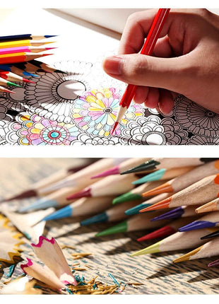 Set di 48 matite colorate per adulti e studenti, pastelli ad olio a nucleo morbido per colorare libri/bozzetti professionali, matite in legno vibranti e resistenti, regalo di Capodanno per la scuola, ufficio e cancelleria, idea regalo per le vacanze e il