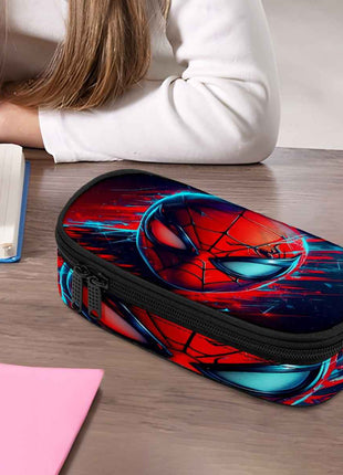 Portapenne Marvel Spider-Man, Astuccio Multistrato Capiente e Leggero con Cerniera, Organizzatore per Materiale Scolastico Resistente, Idea Regalo Compleanno