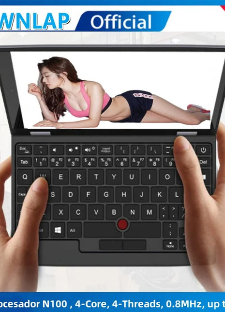 7 inch Mini Laptop Intel Procesador N100 16G RAM 256GB SSD With Touch Screen Pocket Netbook Windows 11 Notebook Pc Portable - Riparo82
