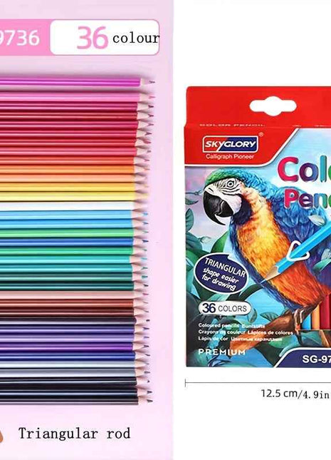 Le Confezioni Da 12/18/24/36 Pezzi Di Matite Colorate Sono Adatte Per Forniture Artistiche E Pittoriche, Con Colori Vivaci Facili Da Utilizzare E Difficili Da Rompere. Sono Molto Convenienti Da Usare E Adatte Per Colorare Per Adulti, Disegnare, Dipingere