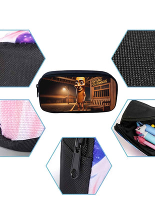 Regalo creativo per il ritorno a scuola! Custodia per matite con la leggendaria bestia Shanhaijing Tung Tung Tung, stampata in nylon ultra-chiaro, design essenziale per gli studenti delle scuole medie.