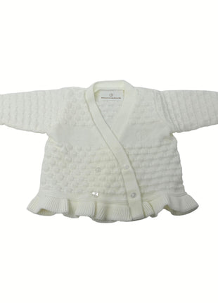 Nazareno Gabrielli - Scaldacuore Neonata Ricamato In Misto Lana  Art. Ng750-12