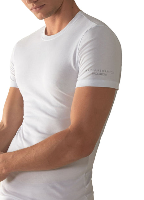 Baci E Abbracci - Maglia In Cotone Elasticizzato Girocollo Art. Bats004