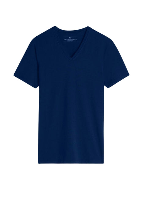 Baci E Abbracci - Maglia In Cotone Elasticizzato Scollo V Bianche E Colorate Art. Bats005