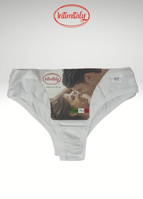 Slip In Cotone  Pacco Da 3 Modello Brasiliana Donna Bianco E Nero  Art.tc107