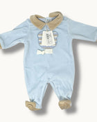 Nazareno Gabrielli  Tutina Neonato Di Ciniglia In Cotone Con Applicazioni Art. Ng2110-51