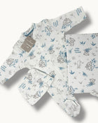 Nazareno Gabrielli Set Nascita 3 Pezzi (copertina+tutina+cappellino) In 100% Cotone Art. Ng3492/2