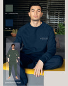 El Charro Fitness Tuta Uomo In Felpa Giro Collo Pantalone Con Tasche E Logo  Art. Gcm215