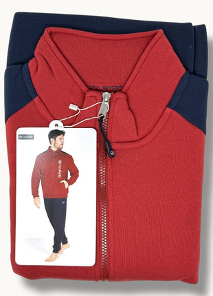 Givova Fitness Uomo Tuta In Felpa Full Zip Bicolore Pantalone Con Tasche Stampata Art. G526fab