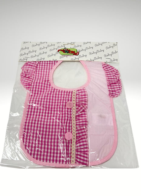 Roby Bavette Con Applicazione Cotone Retro Pvc Chiusura C/velcro Maschietto-femminuccia Art. B2231