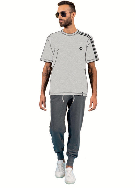 Irge - Tuta Uomo Mezza Manica Pantalone Lungo French Terry   Gcm75