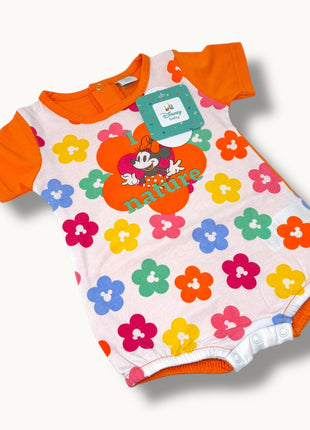 Ellepi Disney Pagliaccetto Jersey Corto In Cotone 100% Stampa Disney (minnie Mouse) Art. Wg8143