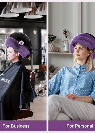 1875W Professional Ionic Hooded Hair Dryer - Fast Drying, Salon-Quality Results, Reduce Frizz and Damage, Advanced Ionic Technology, Cool Shot Button, Concentrator Attachment, Lightweight and Portable Design for Easy Styling - Riparo82