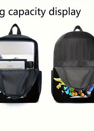 Stumble Guys Set di 3 Pezzi Zaino alla Moda, Borsa Pranzo e Astuccio per Matite con Spallacci Regolabili e Borsetta con Cerniera a Grande Capacità, Set Perfetto per lo Scuola e Viaggi