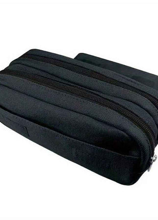 Portapenne e Astuccio con Cerniera a Scomparsa Design CR7 (con Testo CR7) - Borsellino in Poliestere Resistente per Scuola, Ufficio e Tifosi di Cristiano Ronaldo, Accessori Calcistici - Regalo Ispirato al Giocatore