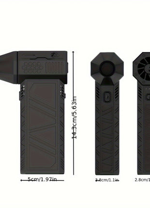 130000 RPM High-Speed Jet Hair Dryer - Turbo-Charged, Portable, Wireless, Rechargeable, and Compact Design - Perfect for Car, Computer, Keyboard, and Lens Drying with Convenient Type-C Rechargeable Feature - Riparo82