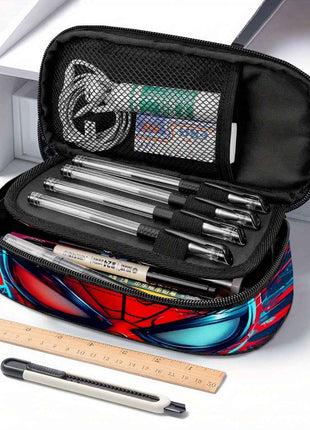 Portapenne Marvel Spider-Man, Astuccio Multistrato Capiente e Leggero con Cerniera, Organizzatore per Materiale Scolastico Resistente, Idea Regalo Compleanno