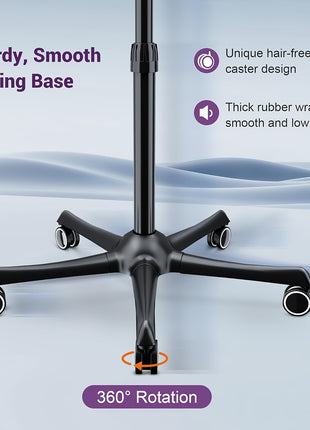 1875W Professional Ionic Hooded Hair Dryer - Fast Drying, Salon-Quality Results, Reduce Frizz and Damage, Advanced Ionic Technology, Cool Shot Button, Concentrator Attachment, Lightweight and Portable Design for Easy Styling - Riparo82