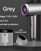 Electric Hair Dryer, Household High-power Negative Ion Hair Care Hot And Cold Air Speed Dry Hair Dryer, Easy To Carry