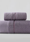 Vertical Purple / 1 Bath Towel And 2 Towels