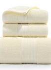 Fishbone Beige / 1 Bath Towel And 2 Towels