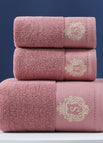 Flat Frame Pink / 1 Bath Towel And 2 Towels