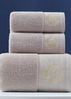 Flat Frame Light Gray / 1 Bath Towel And 2 Towels