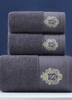 Flat Frame Dark Gray / 1 Bath Towel And 2 Towels