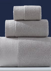 Geometric Light Gray / 1 Bath Towel And 2 Towels