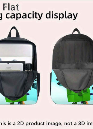 3pcs Set Zaino Numberblocks Include uno Zaino di Grande Capacità, una Penne e un Borsa Pranzo con Cerniera e Spalline Regolabili, Un'ottimo Regalo per Viaggi e Pendolarismo