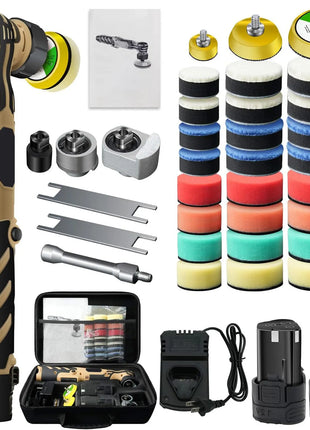 Mini lucidatrice per auto senza fili Dettagli Wireless Scratch Killer Lucidatrice per auto Kit di cuscinetti da 1/1,5/3 pollici per ceratura automatica