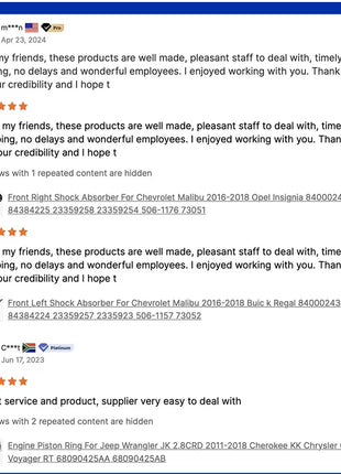 Ammortizzatore posteriore ZANETOL per Chrysler PT Cruiser 2001~2010 4656612 AF 4656612 AH 5989 DG9316 04656612 Modello di accessori per auto AF