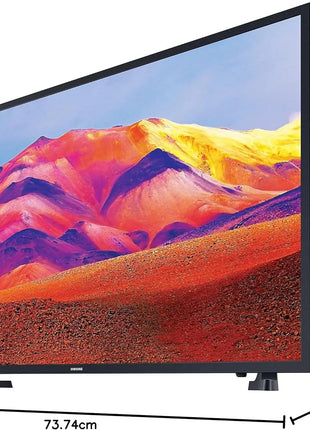 Samsung TV UE32T5372CDXZT Full HD, Smart TV 32 "HDR, Purcolor, WiFi, Slim Design, Integrated with Bixby and Alexa Compatible with Google Assistant, Black 2020 [Energy Efficiency Class F] - Riparo82