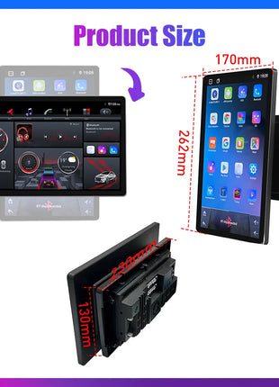 11.5 Inch Rotatable Vertical Screen Car Radio 2Din Android Multimedia DVD Player GPS Navigation Autoradio Carplay Android Auto - Riparo82