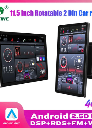 11.5 Inch Rotatable Vertical Screen Car Radio 2Din Android Multimedia DVD Player GPS Navigation Autoradio Carplay Android Auto - Riparo82