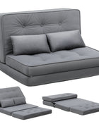 Divano COMHOMA Divano Letto Piccolo 2 posti Mini Divano Letto Schienale Regolabile in 6 Livelli, Soggiorno, Camera da Letto e Campeggio