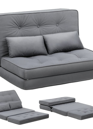 Divano COMHOMA Divano Letto Piccolo 2 posti Mini Divano Letto Schienale Regolabile in 6 Livelli, Soggiorno, Camera da Letto e Campeggio